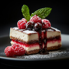 Delicious Pastry Dessert with Fresh Berries