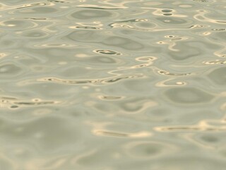 Rippled Water Reflections, A shot of water ripples reflecting a distorted image of buildings, Ai Generate.