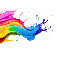 Fototapeta premium Rainbow Paint Splash