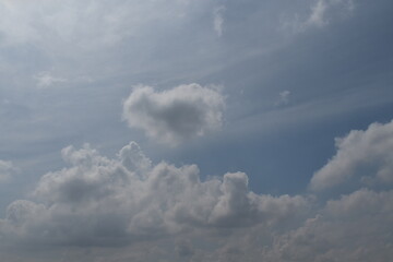 Sky Background. Blue sky and white clouds. Daytime sky