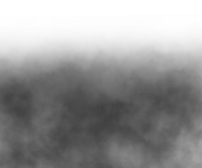 Black gradient transparent fog smoke cloud