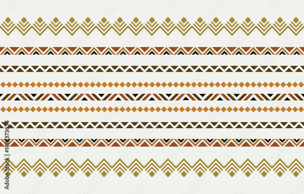 Wall mural Ethnic tribal  colorful african stripe background. Seamless tribal pattern, folk embroidery, tradition geometric ornament. Traditional design for fabric, textile, print, rug, paper, tattoo