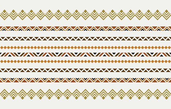 Ethnic tribal  colorful african stripe background. Seamless tribal pattern, folk embroidery, tradition geometric ornament. Traditional design for fabric, textile, print, rug, paper, tattoo