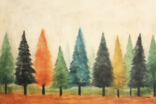 Forest art backgrounds painting.