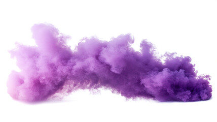 Naklejka premium messy smoke across a white background, purple, lime green, strawberry-color, blueberry-color vibrant