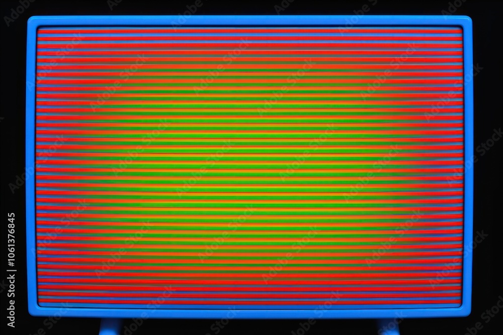 Poster retro overlay texture effect screen light illuminated.