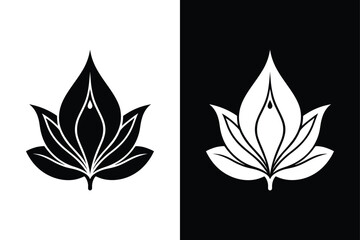 Saffron Spice Icon. Stylish Black Silhouette Illustration in Vector Format