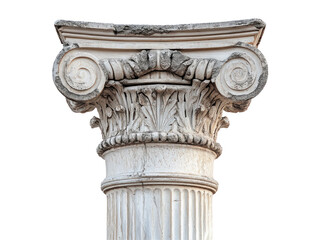 Ancient Roman Column Detail with Intricate Design