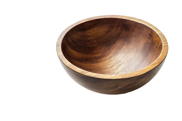 Wooden Bowl with Smooth Finish and Rich Grain Texture