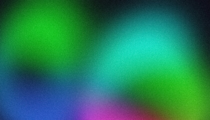 Dark grainy background, blue green purple black abstract noise texture, vibrant color flow, banner poster header backdrop design, copy space