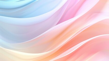 Soft Abstract Geometric Shapes in Pastel Colors
