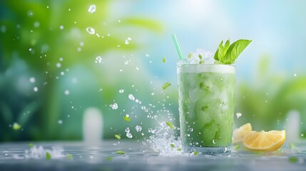 Refreshing mint lemonade quencher for summer