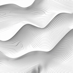 Abstract Wave Pattern on White Background