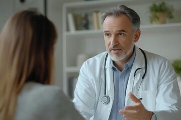A patient attending a doctor appointment, discussing health concerns and receiving medical advice