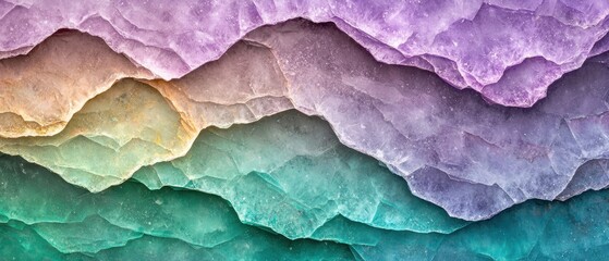 Fototapeta premium Vibrant Crystalline Formations
