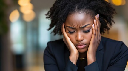 Woman Feeling Sad and Discouraged