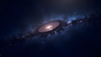 Obraz premium Stunning galaxy background with swirling nebulae and bright stars creating a cosmic universe
