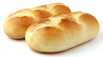 Naklejka premium Freshly Baked White Bread Rolls Soft and Fluffy for Sandwiches Snacks or Meals