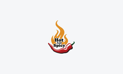 Hot chili logo design vector template