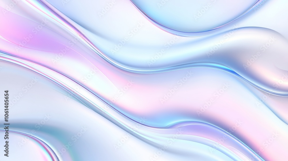 Poster abstract multicolored holographic blurred gradient background with geometric shapes, perfect for lan