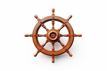 Wheel vehicle ship white background.