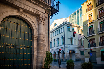 Calles principales de Valladolid, España. Capital de la Comunidad Autónoma de Castilla y León
