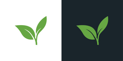 Leaf  ecology logo inspiration 