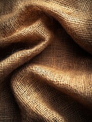 Warm Burlap Texture Background with Rough Weave, Ideal for Farmhouse Decor, Product Photography, and Rustic-Themed Designs. Perfect for a Cozy and Authentic Aesthetic