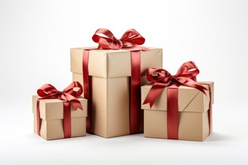 Fototapeta premium Gift boxes gift ribbon paper.