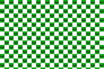 Fototapeta premium green pattern, abstract mosaic background, mosaic tiles, green mosaic background, green and white tiles, background with squares, green mosaic, green background, ornament, squares, pattern