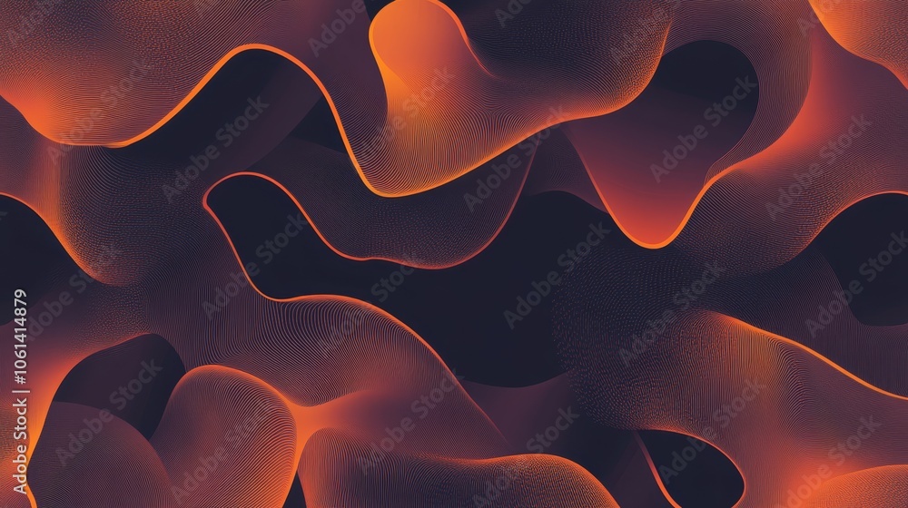 Poster abstract wavy lines background, dynamic flowing curves for modern design. perfect for websites, pres