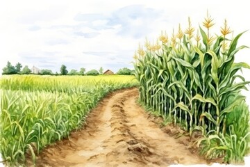 Fototapeta premium Agriculture field outdoors nature.