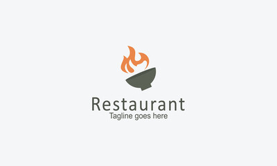 Restaurent logo design vector template
