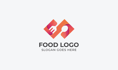 Food logo design vector template