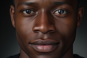 Fototapeta premium Portrait black photo skin.