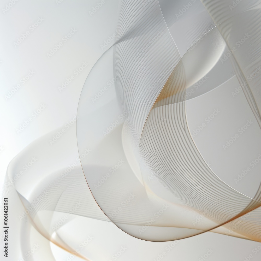 Poster fluid motion with smooth curves and lines