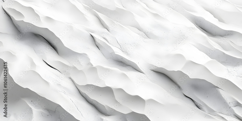 Poster abstract white texture: a captivating close-up of a smooth, white surface with subtle, undulating pa