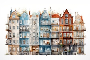 Obraz premium Architecture apartment building house.