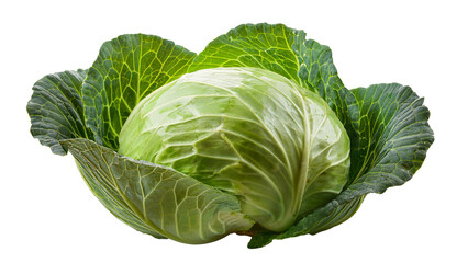 Obraz premium Cabbage isolated on transparent background.PNG file