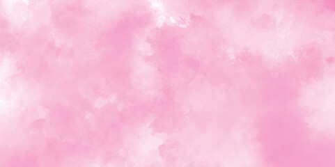 Soft Pink polished and stained grunge watercolor texture, grunge and luxury creative colorful modern pink paper texture, pink abstract painted watercolor aquarelle texture with white clouds on it.