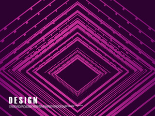 Purple, Purple pink gradient vector texture with abstract lines. Smart illustration in abstract style with gradient lines. Simple template for your design.