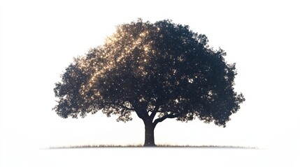 Fototapeta premium A Silhouette of a Tree With a Starry Night Sky Within its Branches