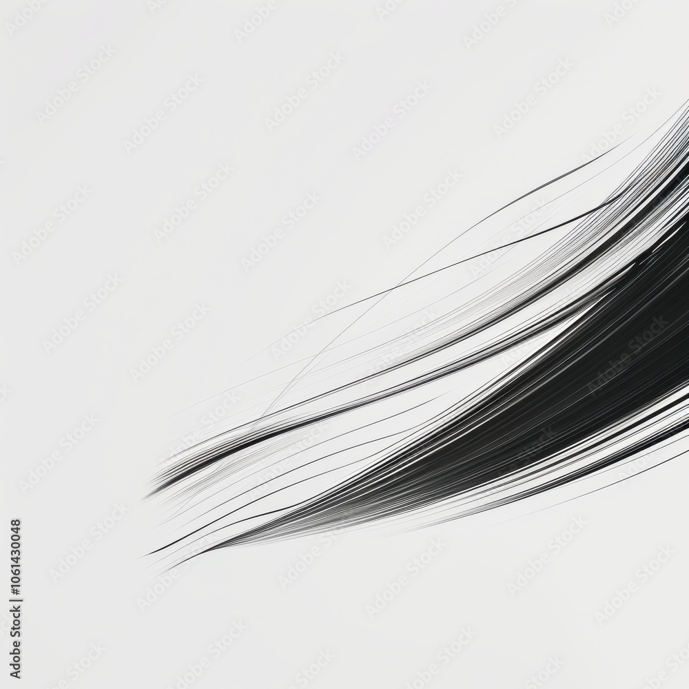 Poster minimalist motion effect with simple lines