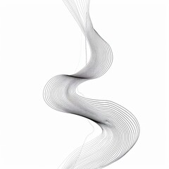 Minimalist Motion Line Design in Black and White