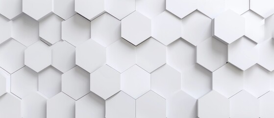 Naklejka premium A textured wall featuring a pattern of white hexagonal tiles.