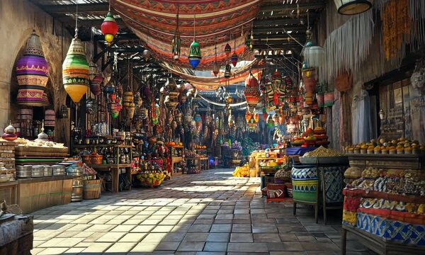 A Vibrant Arabian Market