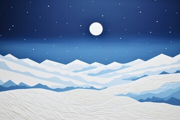 Snow landscape astronomy nature.