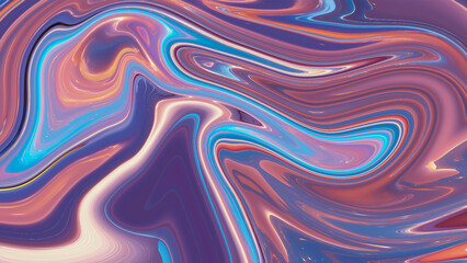 Vibrant abstract pattern with smooth, flowing swirls of blue, orange, and purple, creating a dynamic, fluid effect with a glowing, dreamy appearance