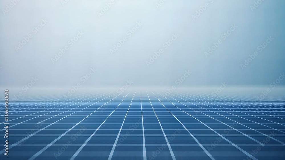 Aufkleber minimalistic blue grid background with centered copy space for informative reports