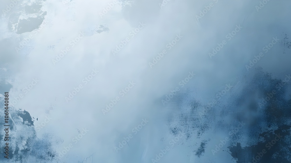 Aufkleber minimalist blue and grey backdrop with faint map and empty copy space